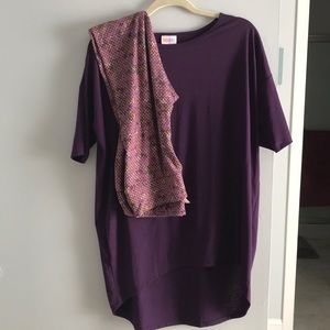 Lularoe Irma and leggings